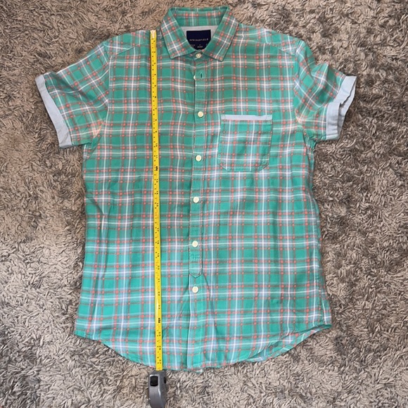 Springfield Short Sleeve Knitted Button-Up Shirt (USED) - Picture 6 of 8